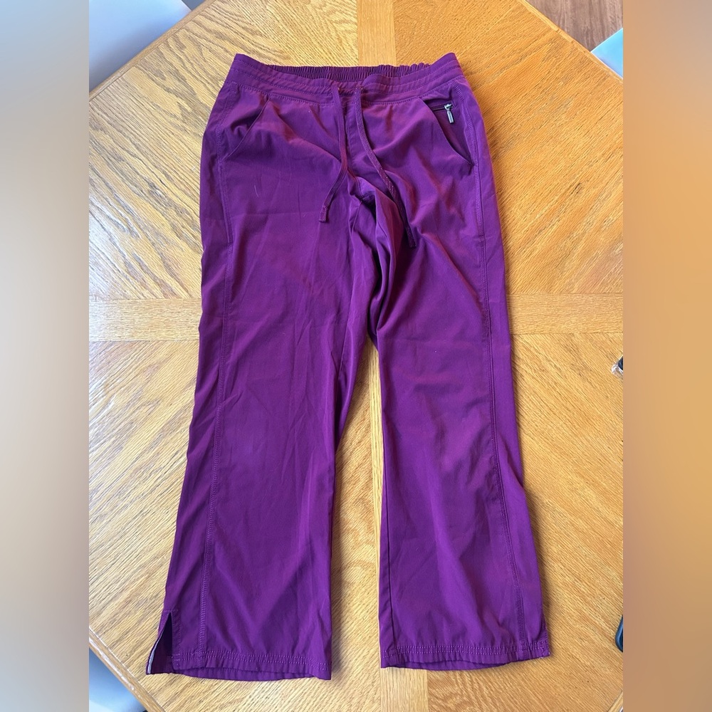 purple scrub pants